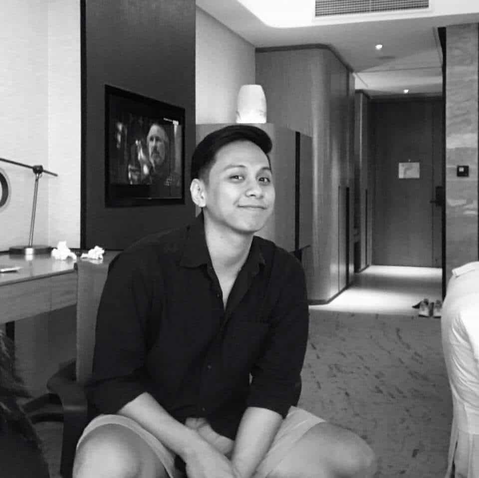 A picture of me in grayscale.